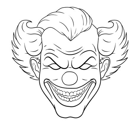 scary face printable.